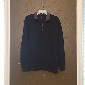 Van Heusen Quarter Zip Black Sweater
